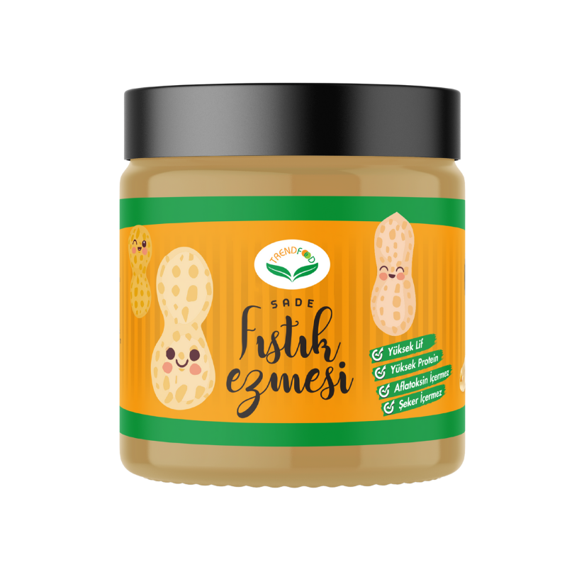 Doğal Yer Fıstığı Ezmesi 340 g | Katkısız, Şekersiz, Yüksek Protein ve Lif