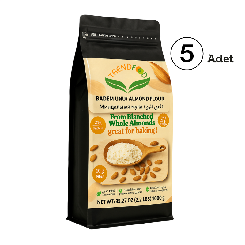 Kabuksuz Çiğ Badem Unu | 5 kg Avantajlı Paket Fırsatı