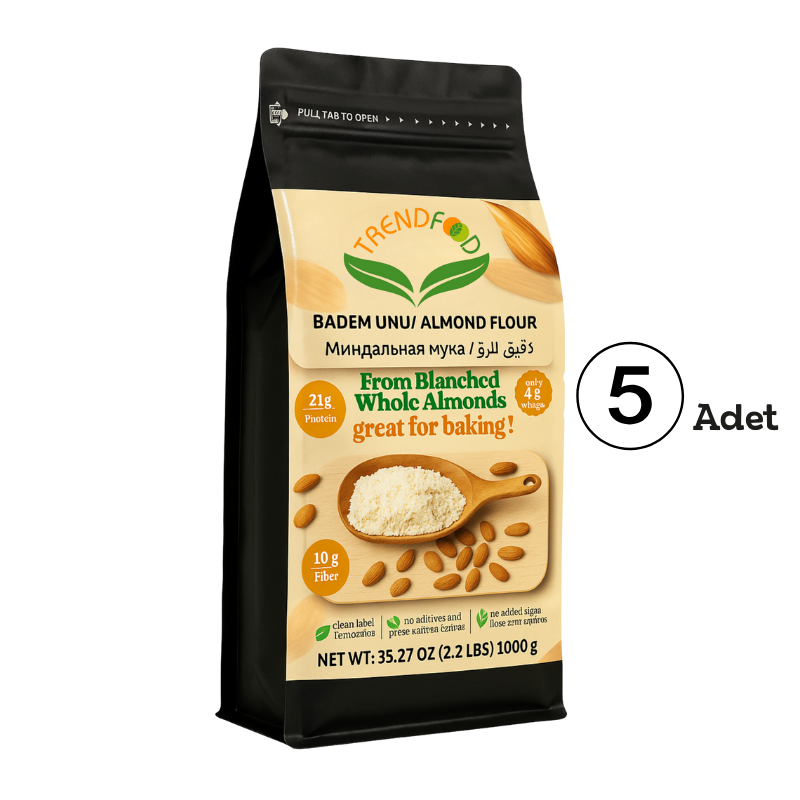 Kabuksuz Çiğ Badem Unu | 5 kg Avantajlı Paket Fırsatı
