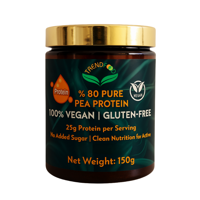 150 g Pea Protein Tozu (Bezelye Proteini) Bitkisel Protein, Vegan, Glutensiz (6 Servis)