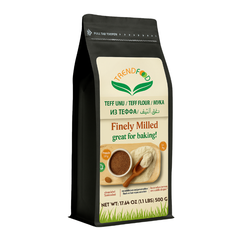 Teff Unu 500 g  Glutensiz & Katkısız | Yüksek Lif & Protein | Vegan