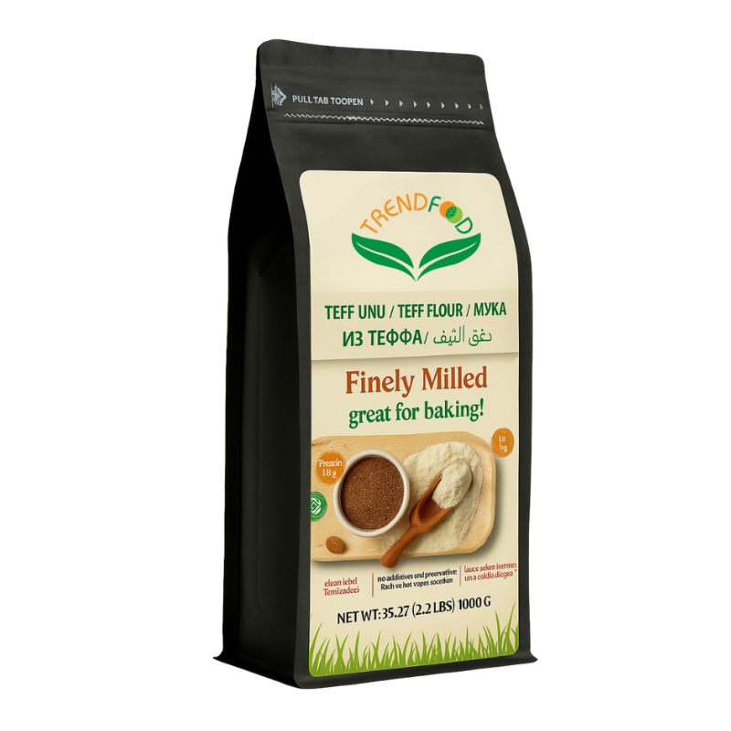 Teff Unu 1 kg Glutensiz & Katkısız | Yüksek Lif & Protein | Vegan