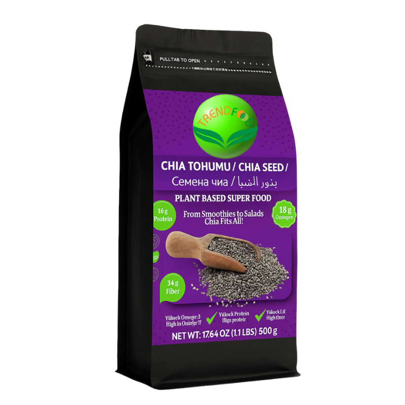 Chia Tohumu | 500 g | Yüksek Lif & Omega‑3 İçerikli | Süper Gıda