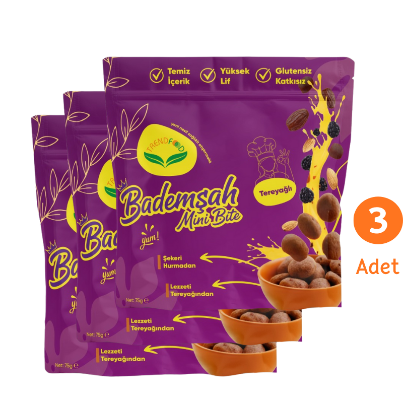 Trend Food Glutensiz Badem Kurabiyesi 75 g * 3 adet